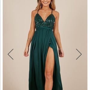 Showpo. Emerald Green Maxi Dress